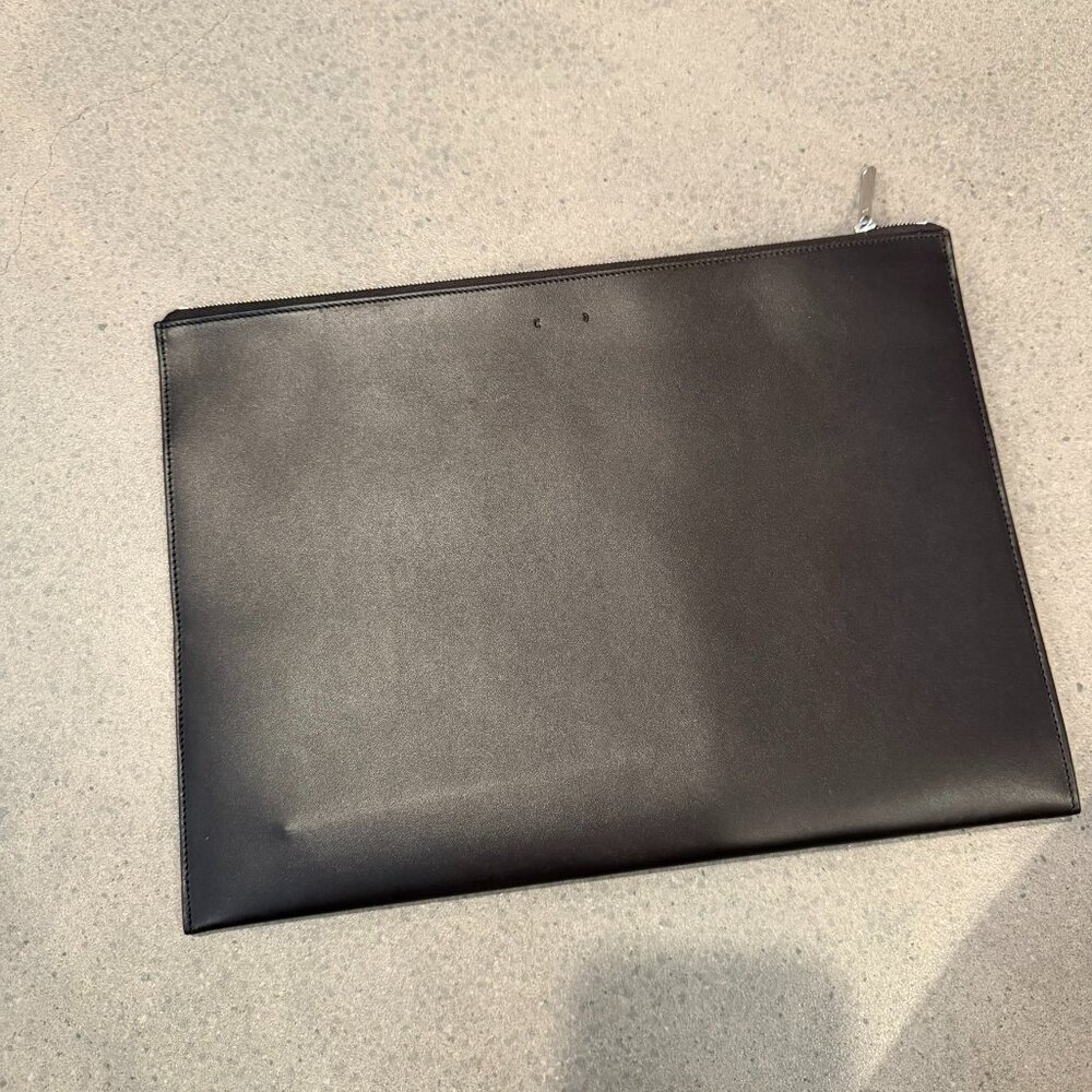 PB 0110 Leather Clutch with compartments